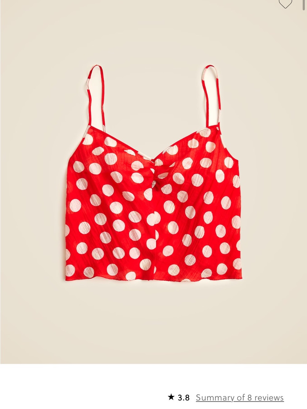 Red Polka Dot Spaghetti Strap two piece set